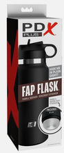 Load image into Gallery viewer, Pdx Plus Fap Flask Thrill Seeker Discreet Stroker Black Bottle Frosted
