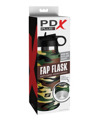 Pdx Plus Fap Flask Happy Camper Discreet Stroker Camo Bottle Frosted
