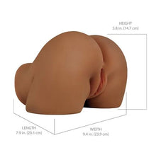 Load image into Gallery viewer, Pdx Elite Shake That Ass Vibrating Mega Masturbator Brown
