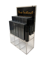 Load image into Gallery viewer, Pure Instinct Pheromone Infused Perfume Oil Men Acrylic Cube Display W/testers
