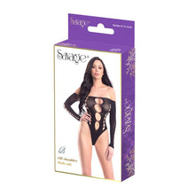 Load image into Gallery viewer, Off Shoulder Bodysuit Black
