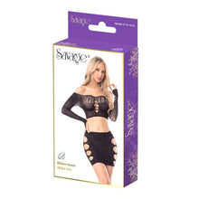 Load image into Gallery viewer, Rhinestone Skirt Set Black Rhinestone
