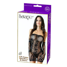 Load image into Gallery viewer, 2pc Canna Mini Dress &amp; Gloves
