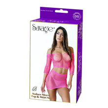 Load image into Gallery viewer, Seduce Sleeve Top &amp; Skirt Set Pink
