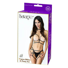 Load image into Gallery viewer, Expose Bikini &amp; Panty Set Black
