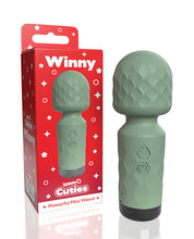 Load image into Gallery viewer, Screaming O Cuties Winny Vibrating Mini Wand Sage Green
