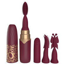Load image into Gallery viewer, Rechargeable Vibrating Lipstick - Merlot
