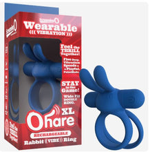 Load image into Gallery viewer, Screaming Rechargeable O Ohare Xl Vibrating Ring Blue
