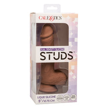 Load image into Gallery viewer, Dual Density Silicone Stud 5in Brown
