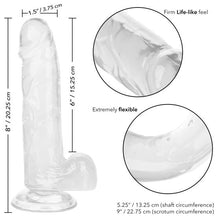 Load image into Gallery viewer, Size Queen 6in Clear
