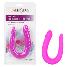 Load image into Gallery viewer, Silicone Double Dong Purple Ac/dc
