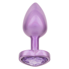 Load image into Gallery viewer, Jewel Small Amethyst Heart Plug

