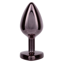 Load image into Gallery viewer, Jewel Large Black Diamond Heart Plug
