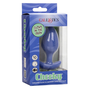 Cheeky Glow In the Dark Vibrating Butt Plug