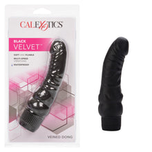 Load image into Gallery viewer, Black Velvet 6.25in Veined Dong
