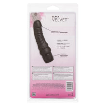 Load image into Gallery viewer, Black Velvet 6.25in Veined Dong

