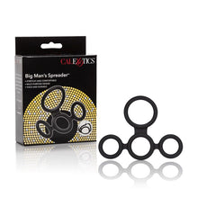 Load image into Gallery viewer, Big Man's Spreader Ring Black
