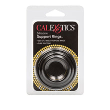 Load image into Gallery viewer, Silicone Support Rings Black
