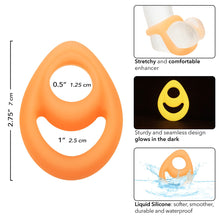 Load image into Gallery viewer, Alpha Liquid Silicone Teardrop Glow In The Dark
