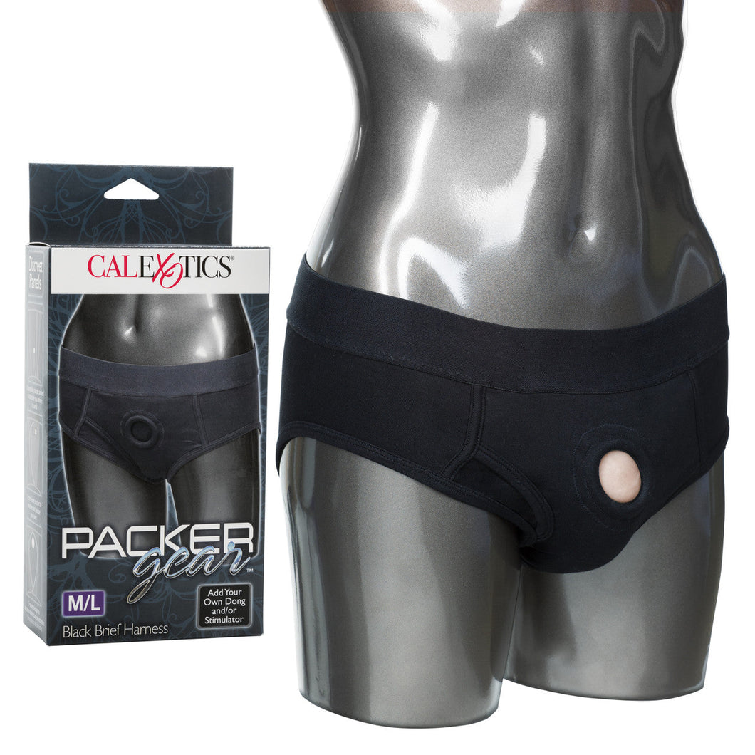 Packer Gear Black Brief Harness M/l