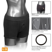 Load image into Gallery viewer, Packer Gear Black Boxer Brief Harness Xl/2xl
