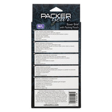 Load image into Gallery viewer, Packer Gear Boxer Brief W/ Packing Pouch M/l
