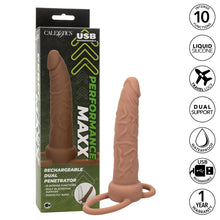 Load image into Gallery viewer, Performance Maxx Rechargeable Dual Penetrator Brown
