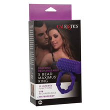 Load image into Gallery viewer, Silicone Rechargeable 5 Bead Maximus Ring
