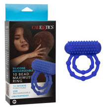 Load image into Gallery viewer, Silicone Rechargeable 10 Bead Maximus Ring

