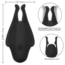 Load image into Gallery viewer, Nipple Play Rechargeable Nipplettes Black
