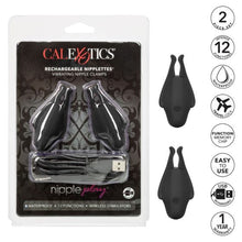 Load image into Gallery viewer, Nipple Play Rechargeable Nipplettes Black
