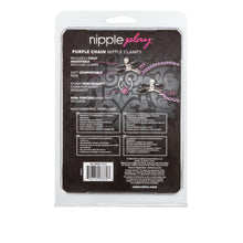 Load image into Gallery viewer, Nipple Play Clamps Purple Chain
