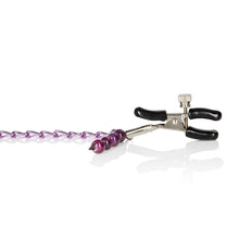 Load image into Gallery viewer, Nipple Play Clamps Purple Chain
