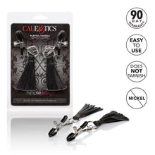 Load image into Gallery viewer, Nipple Play Playful Tassels Nipple Clamps Black
