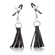 Load image into Gallery viewer, Nipple Play Playful Tassels Nipple Clamps Black
