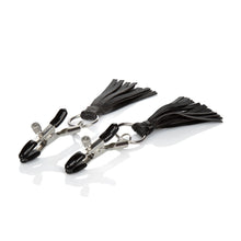 Load image into Gallery viewer, Nipple Play Playful Tassels Nipple Clamps Black
