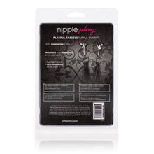 Load image into Gallery viewer, Nipple Play Playful Tassels Nipple Clamps Black
