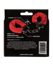 Load image into Gallery viewer, Playful Furry Cuffs Red
