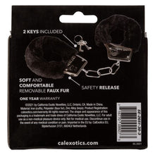 Load image into Gallery viewer, Playful Furry Cuffs Black
