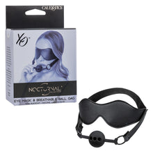 Load image into Gallery viewer, Nocturnal Collection Eyes Mask Breathable Ball Gag
