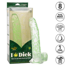 Load image into Gallery viewer, Naughty Bits I Leaf Dick Glow In The Dark Weed Leaf Dildo
