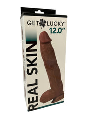Shibari Get Lucky 12 Dual Layer Dong Light Brown 