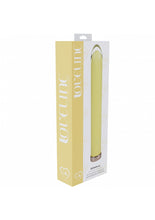 Load image into Gallery viewer, Loveline Sparkle 6.3 Vibrator Glass Yellow "
