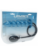 Load image into Gallery viewer, Levelz Beaded Inflatable Silicone Anal Plug Teal
