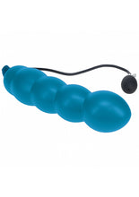 Load image into Gallery viewer, Levelz Beaded Inflatable Silicone Anal Plug Teal
