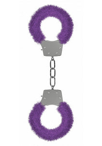 Pleasure Handcuffs Furry Purple