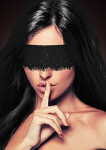Load image into Gallery viewer, Mystere Lace Mask Black
