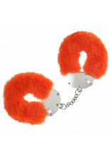 Load image into Gallery viewer, Ouch! Heavy Duty Fluffy Handcuffs Orange
