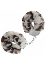 Load image into Gallery viewer, Ouch! Heavy Duty Fluffy Handcuffs Snow Leopard
