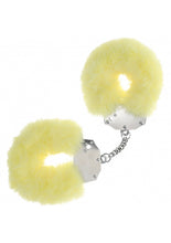 Load image into Gallery viewer, Ouch! Heavy Duty Fluffy Handcuffs Yellow
